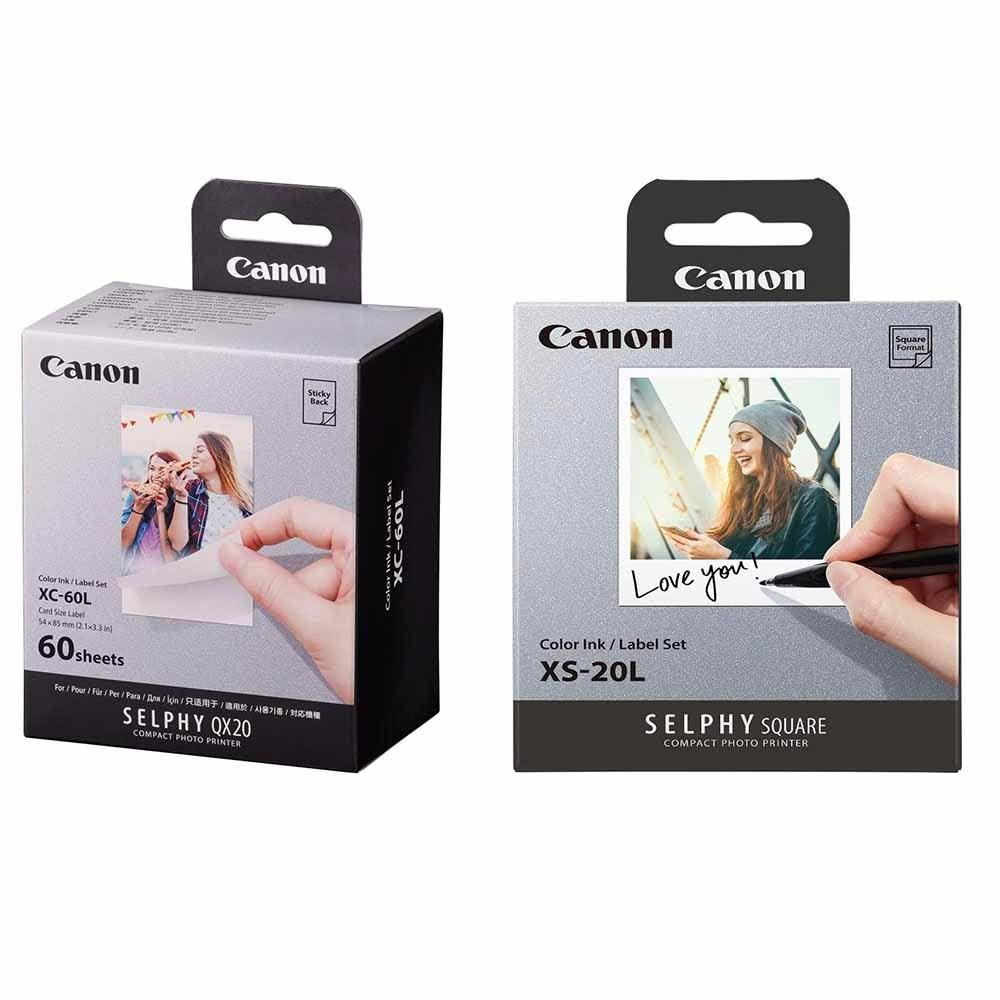 Canon】SELPHY QX20 專用相紙XC-60L XC-20L XS-20L 日版