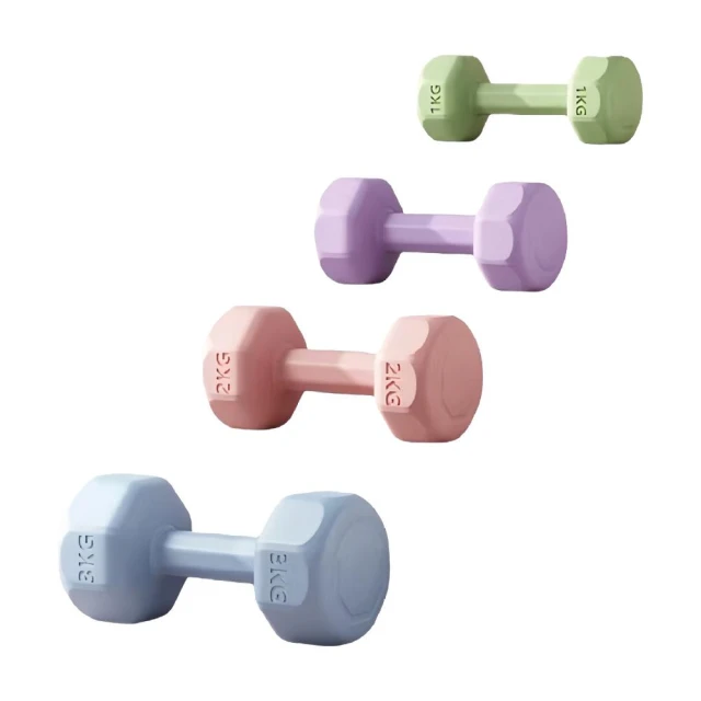 【HOME GYM CLUB】馬卡龍塑身啞鈴 塑身啞鈴 小啞鈴 啞鈴 健身啞鈴 女用啞鈴 防滑塑身啞鈴 環保啞鈴 1-3公斤