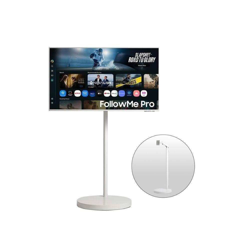 【Samsung 三星】S32FM703UC FOLLOWME PRO 移動式 32吋 AI 智慧聯網螢幕 M7 (白) 電腦螢幕顯示器