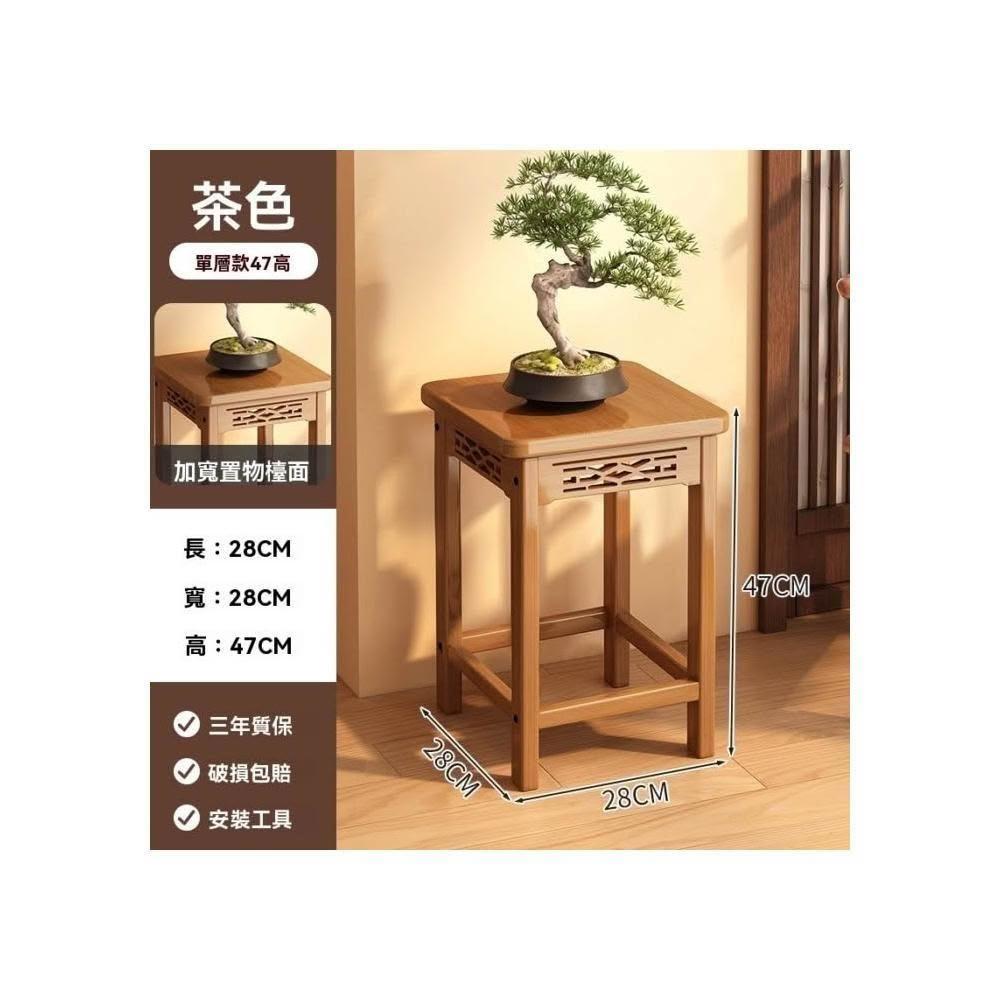 🔥熱銷🔥中式花架子客廳落地式置物架陽台實木花台2026新款室內多層花盆架