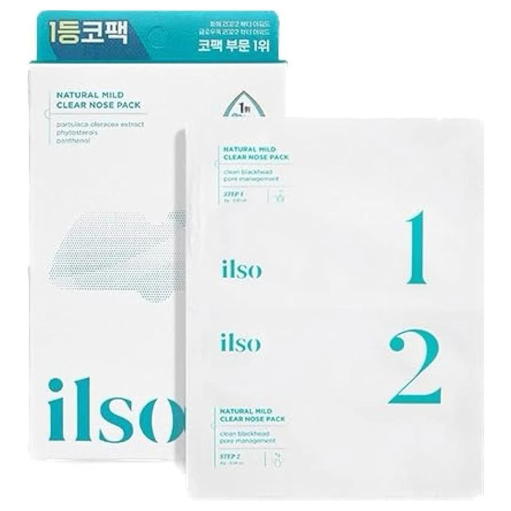 【ilso】ILSO 溫和舒緩粉刺清潔鼻貼 NATURAL MILD CLEAR NOSE PACK 5ea/盒