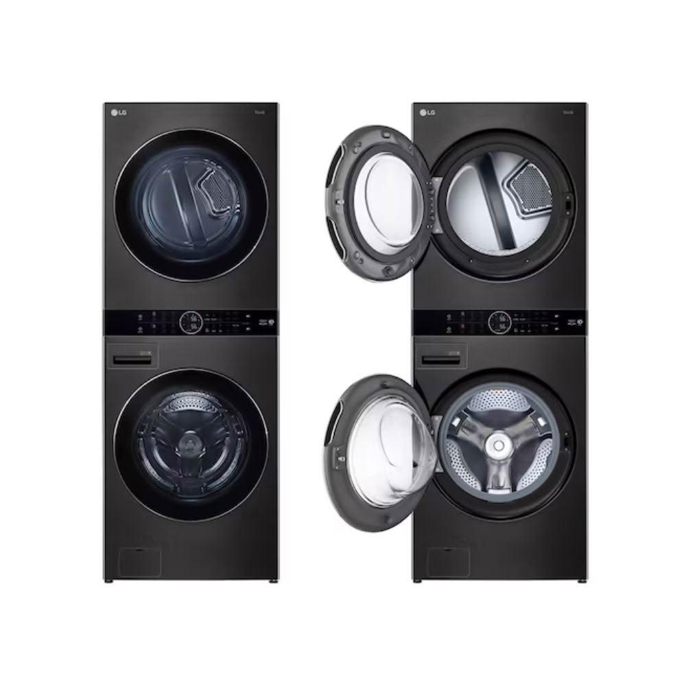 【LG 樂金】WD-S1916B 洗19公斤+乾16公斤 WashTower™ AI 智控洗乾衣機|熱泵除濕|尊爵黑 (含基本安裝)