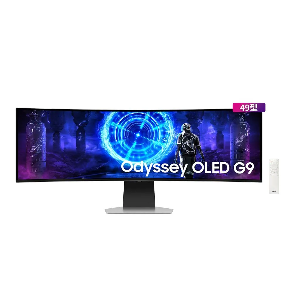 【Samsung 三星】㊣49型 Odyssey OLED G9曲面電競顯示器/銀 S49DG952SC(LS49DG952SCXZW)