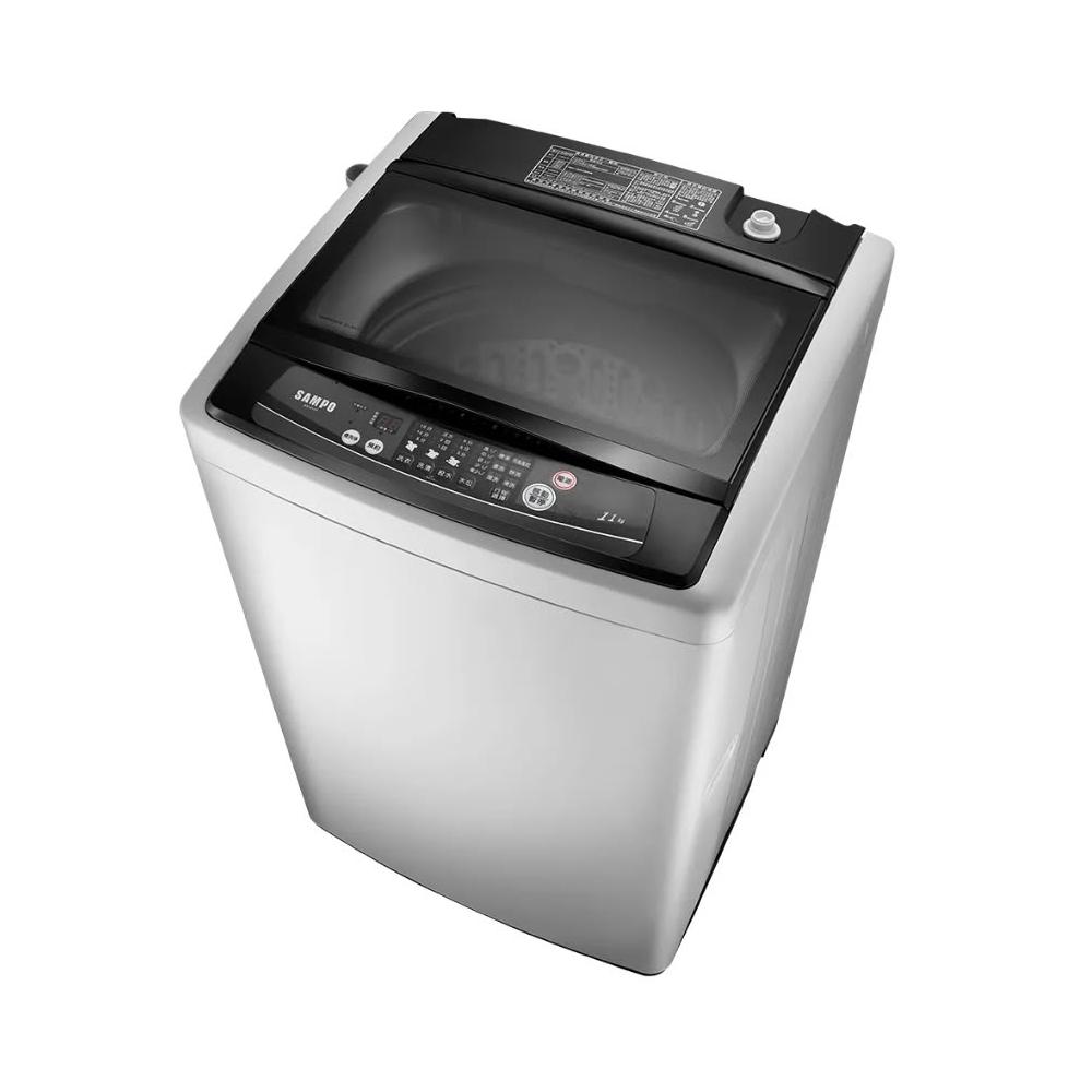 SAMPO聲寶 ES-H11F SAMPO聲寶 ES-H11F-G5 洗衣機,容量11-13KG,適閤中大型家庭使用。採用不銹鋼單槽設計,耐用抗鏽;定頻馬達運轉穩定,尺寸606 x 965 x 620 mm,灰色系外觀簡約時尚。產地中國,全機及馬達保固1年,含基本安裝服務,BSMI許可依原廠公告。高效洗淨,節省時力,是您的洗衣好夥伴。