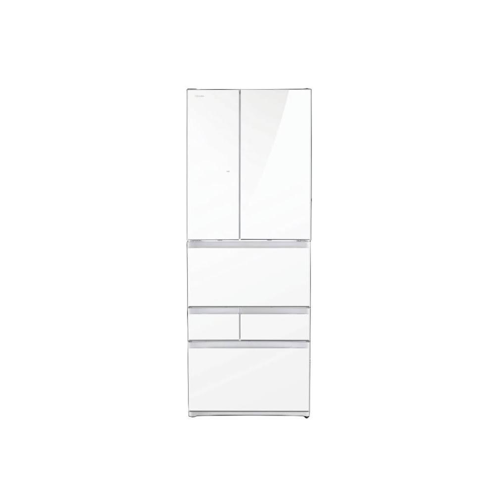 【TOSHIBA 東芝】GR-ZP600TFW(B5) 601公升 無邊框玻璃六門變頻冰箱(含基本安裝)