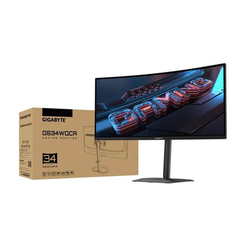【GIGABYTE 技嘉】GS34WQCA 電競曲面螢幕(34型/2K/120Hz/1ms/VA1500R/122% sRGB)