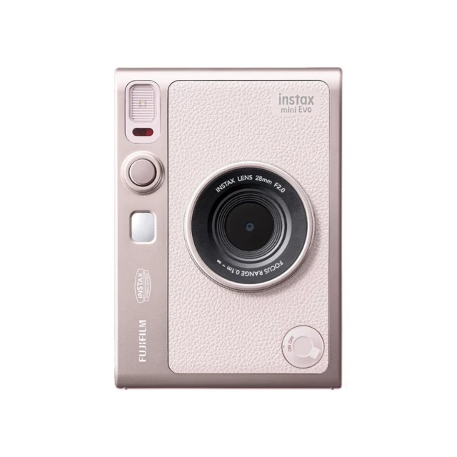 【FUJIFILM 富士】mini EVO 玫瑰粉 拍立得相機 相印機 兼具拍照列印功能 恆昶公司貨保固一年