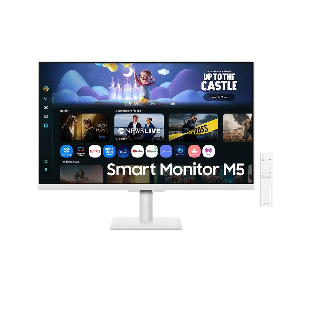 【Samsung 三星】SAMSUNG 三星 S27FM501EC 電腦螢幕 27吋 60Hz FHD 5ms 內建喇叭 白色螢幕 智慧螢幕