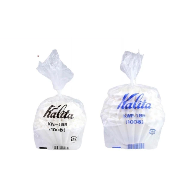 【Kalita】蛋糕型濾紙 100張入 波浪濾紙 酸素漂白濾紙 155/185蛋糕濾杯專用 1-2人 2-4人 日本製
