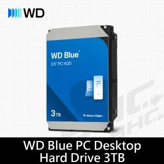 WD 威騰】3TB 5400轉128MB快取藍標硬碟WD30EZZX