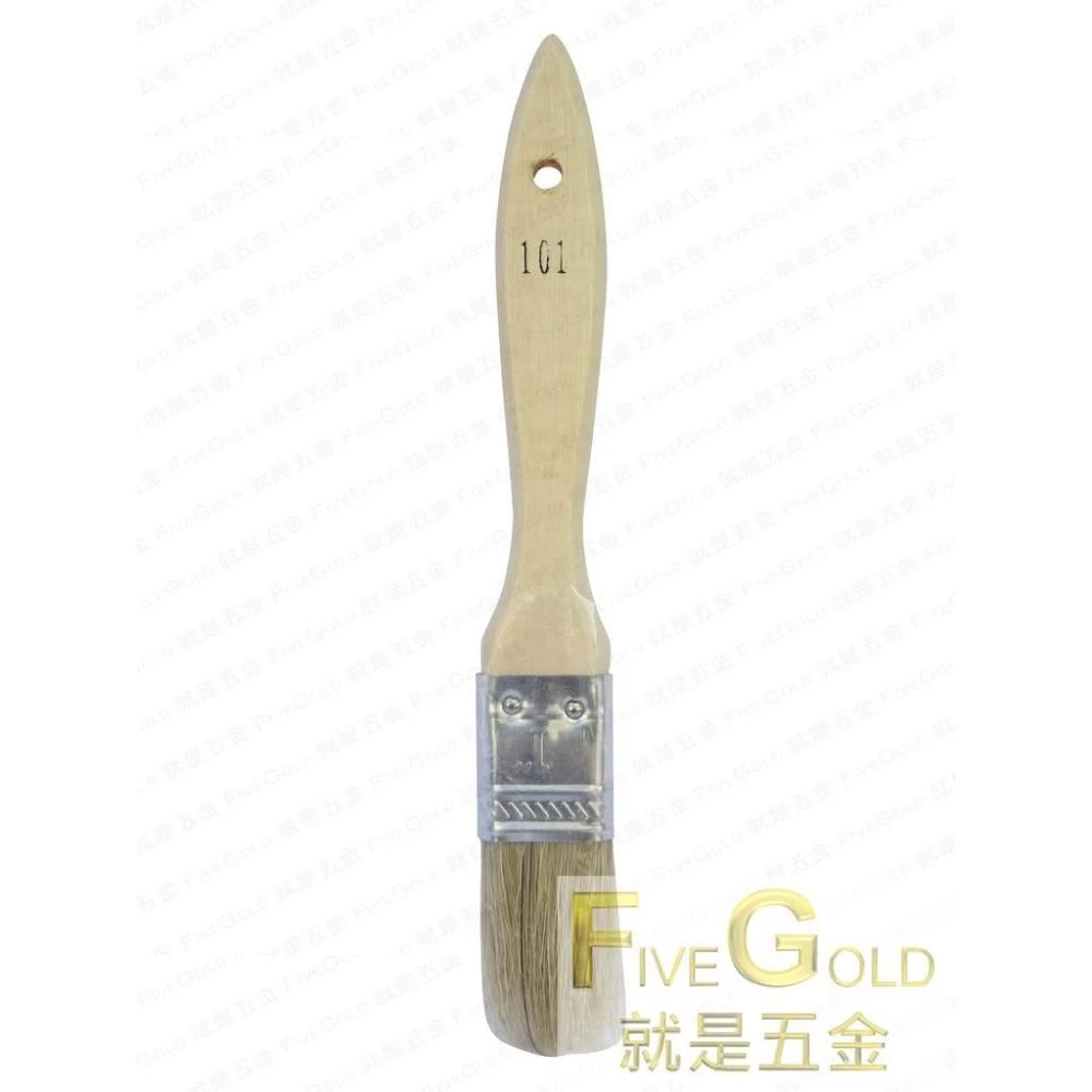 101 白柄刷 0.5" 1" 1-1/2" 2" 3" 4" 5"  工具刷  油漆刷 刷子  #就是五金 塗料暨工具