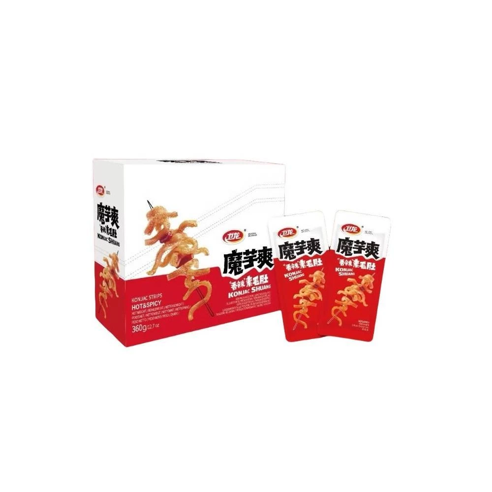 【魔芋爽】台灣合格進口 SGS認證👍魔芋爽 麻辣/香辣/酸辣(20包/盒) 360g 蒟蒻零食 減脂零食 素毛肚 蒟蒻