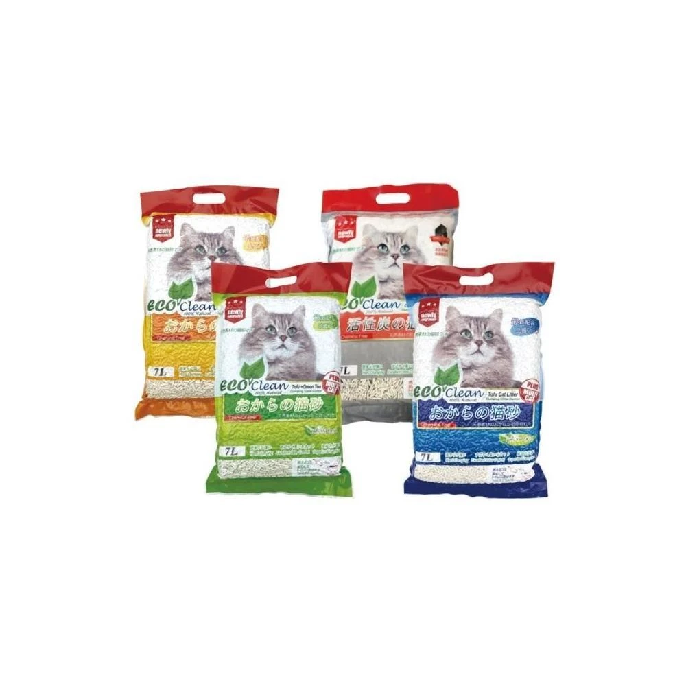 【ECO 艾可】天然環保豆腐貓砂7L-原味/綠茶/玉米/活性炭