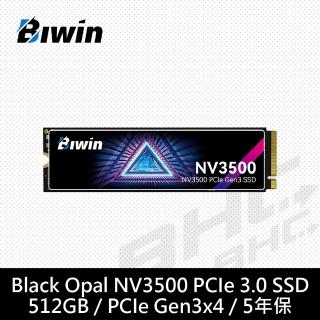 BIWIN】NV3500 512G M.2 PCIe Gen3 SSD