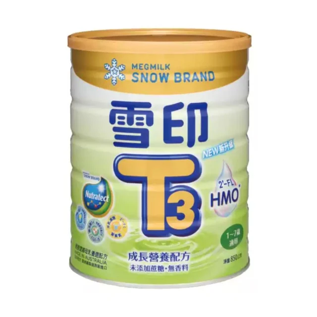 【SNOW 雪印】T3成長營養配方新升級850g*7罐(買6送1 丁丁藥局)