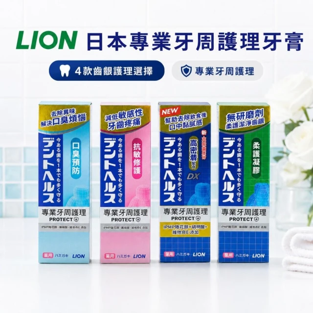【LION 獅王】即期品 買一送一 百適齦專業牙周護理牙膏85g 柔護/抗敏修護 (任選;效期2027.07.17)