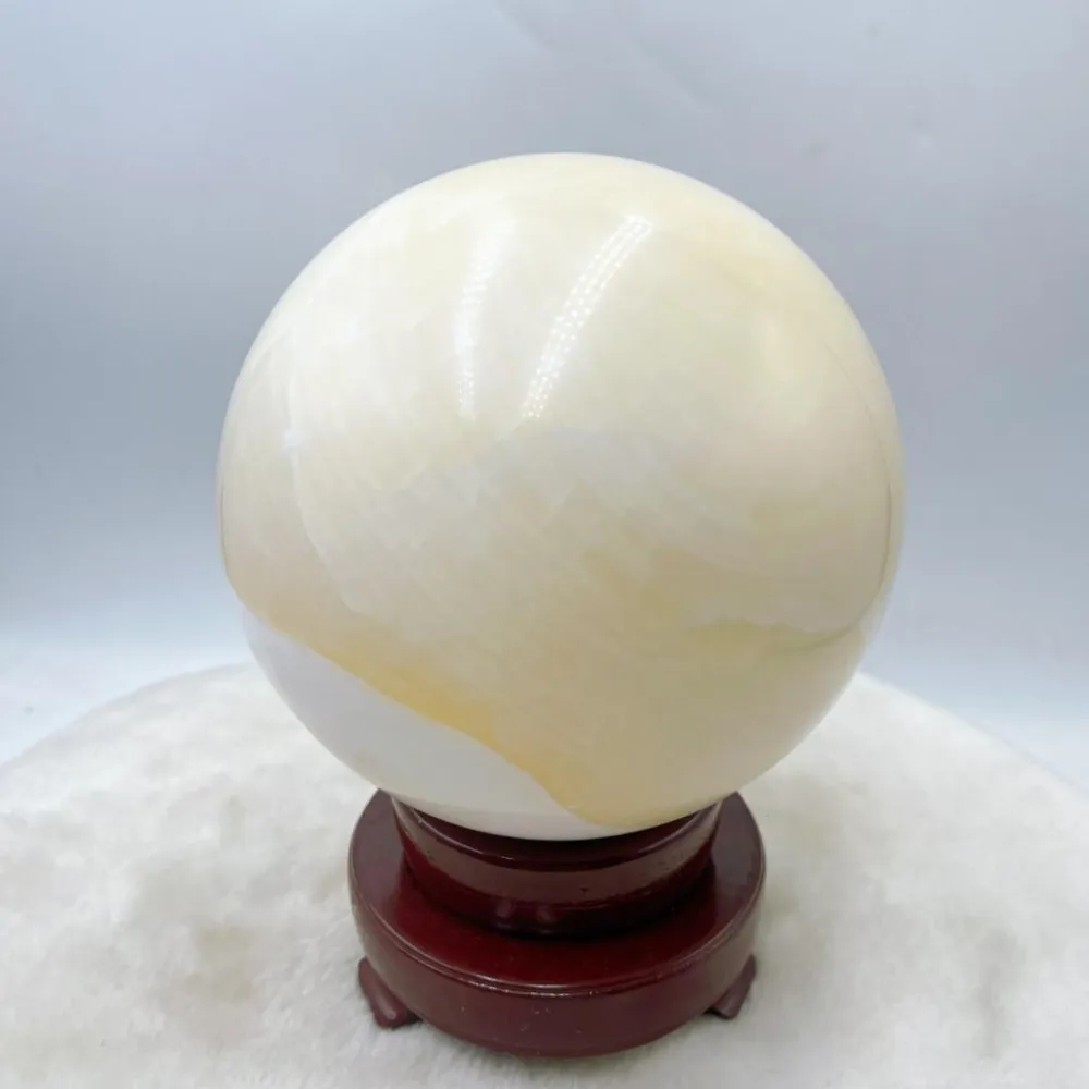 田芯】SWEET HEART 精品天然稀有玉化硨磲球12.5cm 大顆好品項!! 現貨聚