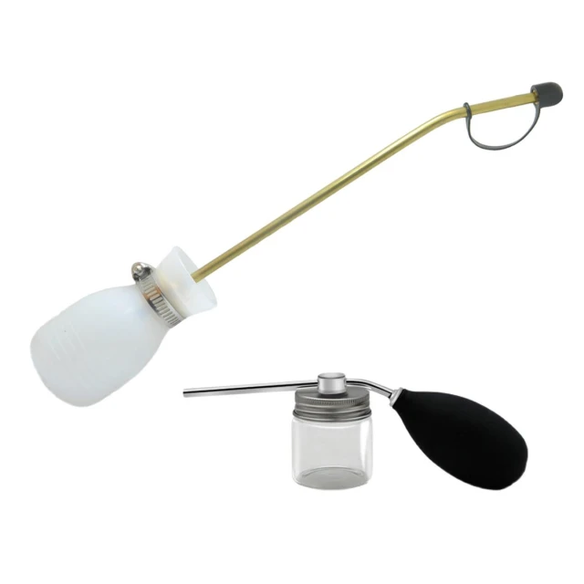 【綠色山嵐】噴粉工具 矽藻土噴粉器 銅管噴粉器 矽藻土噴粉瓶 粉狀噴霧器 矽藻土 免沾手 防蟲害 園藝器具