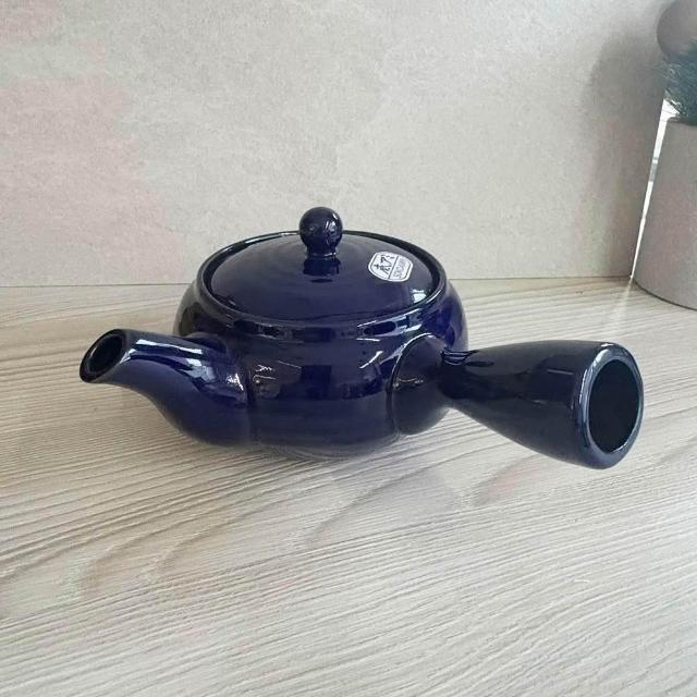 萬古燒】日本製佐倉嚴選橢圓丸形急須壺370ml 附濾網3色日式茶壺茶具