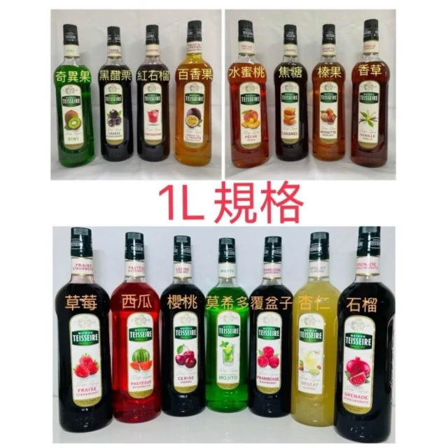 TEISSEIRE 法國果露糖漿 1L