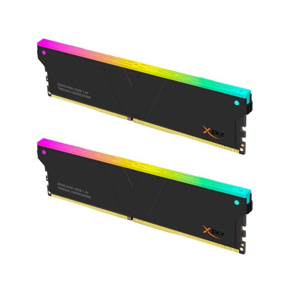v-color】XSKY DDR5 6000 16GB AMD 1+1(16GB*1+RGB*1) 黑/白