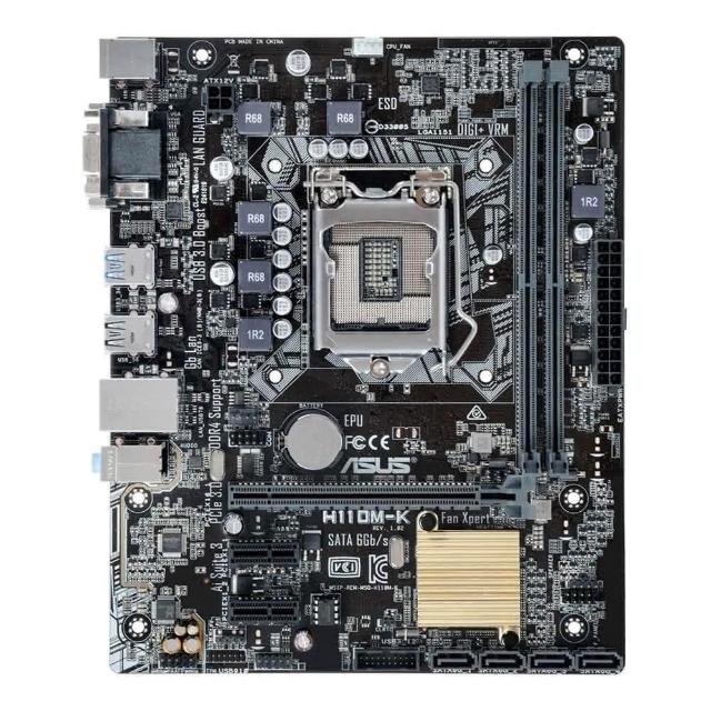 【ASUS 華碩】ASUS 華碩 H110M-K 1151 主機板 Intel H110 M-ATX 保固三年