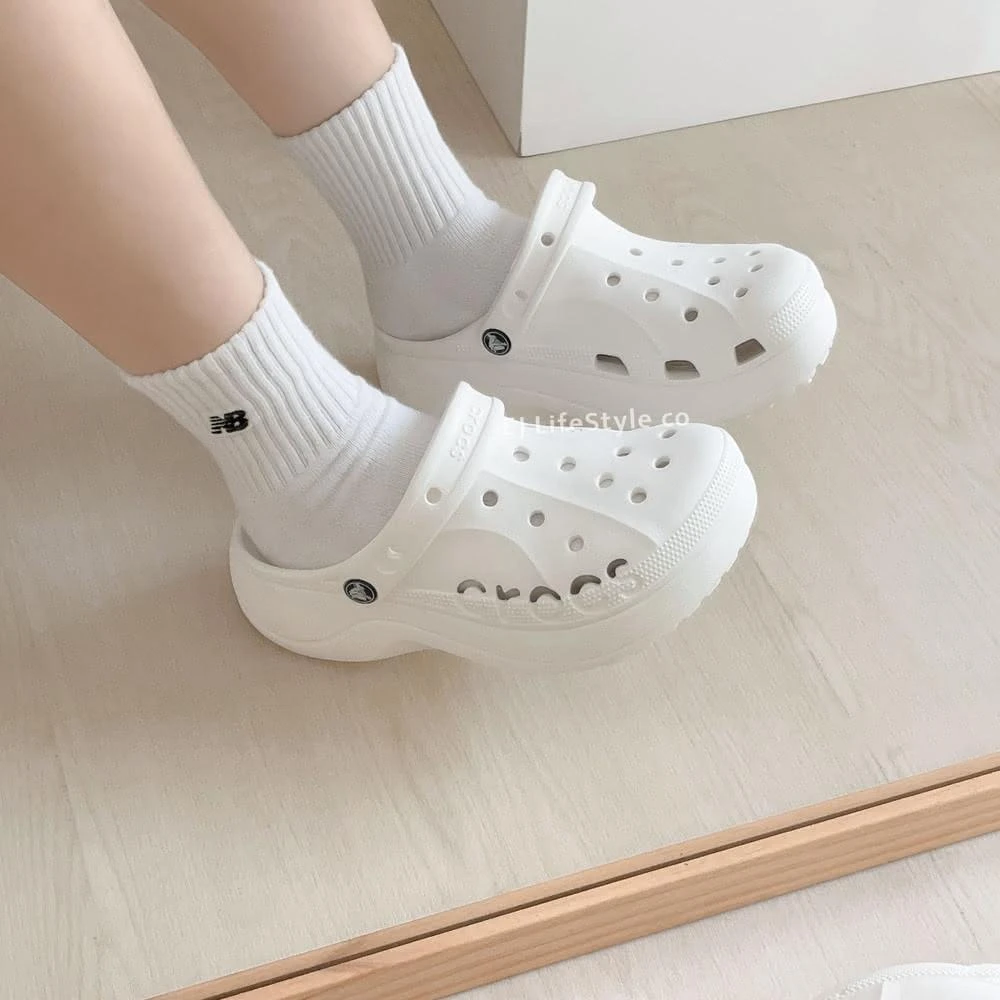 【Crocs】CROCS BAYA CLOGS 貝殼 雲彩 厚底  / 208186