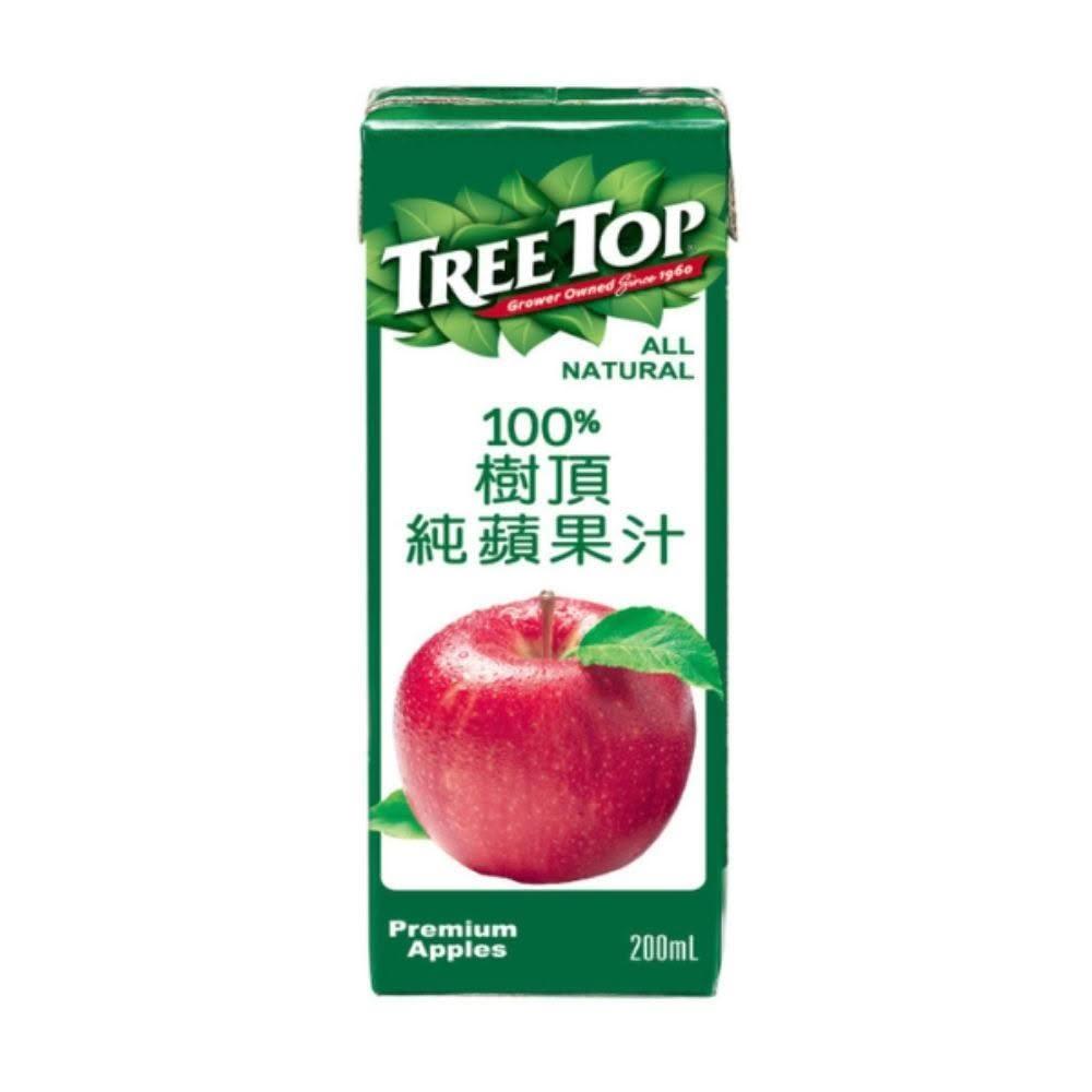 【Tree Top 樹頂】樹頂Treetop100%樹頂蘋果汁200ml x 72入 共3箱 (樂利包)