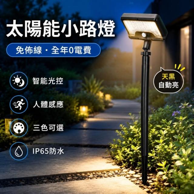 💡LED太陽能小路燈 花園草坪燈 人體感應燈 戶外照明燈 庭院地插燈 戶外燈 太陽能燈 防水燈 地插燈 太陽能感應燈