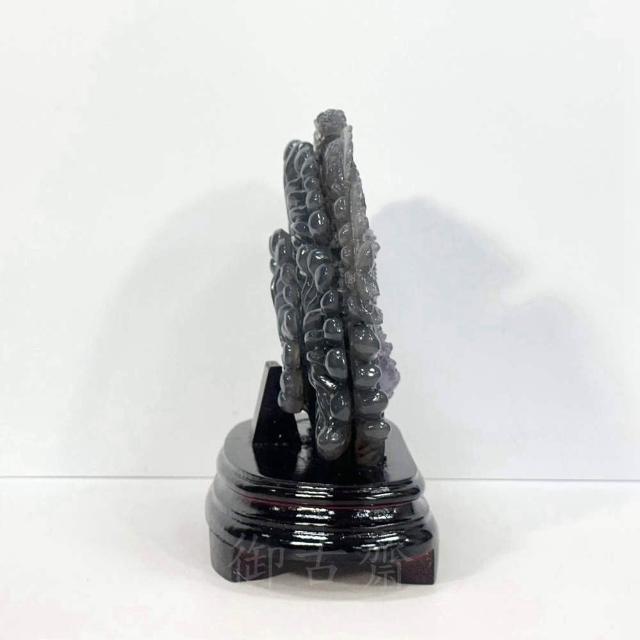 天然石 原石 瑪瑙100%天然瑙　手工雕刻龍　稀有紫色 置物 時代物 御古齋】天然瑪瑙晶雕紫水晶精雕祥龍戲珠神龍護寶招財納福龍聚財源風水