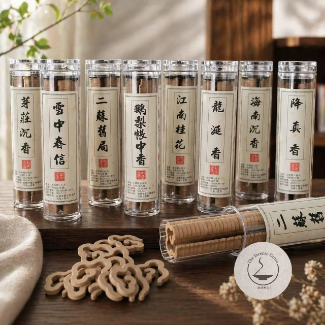 ｜雨林薰舍｜小盤香42盤 小祥雲盤香 無粘粉香 無粘粉天然香 小盤香 小祥云盤香 沉香盤香 梢楠盤香 百年沉香 老檀香