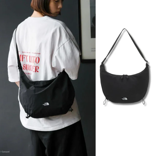 【The North Face】THE NORTH FACE BREEZE CROSS BAG M 抽繩半月包
