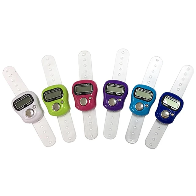 【COLOR ME】迷你電子計數器 3個/組(計數器 攜帶式 念佛計數器 LED面板 人數統計 比賽計數器 指環)