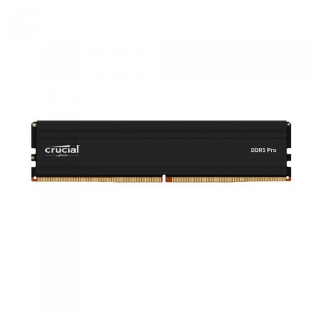 【Crucial 美光】Micron PRO 32G DDR5 5600 (CL46)黑散熱片 桌上型記憶體 (單支裝)