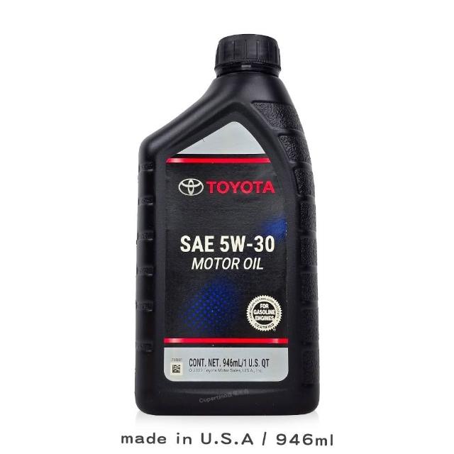【TOYOTA 豐田】Toyota 豐田 5W30 機油 (946ml/API SP/原廠指定/防LSPI/節能省油)