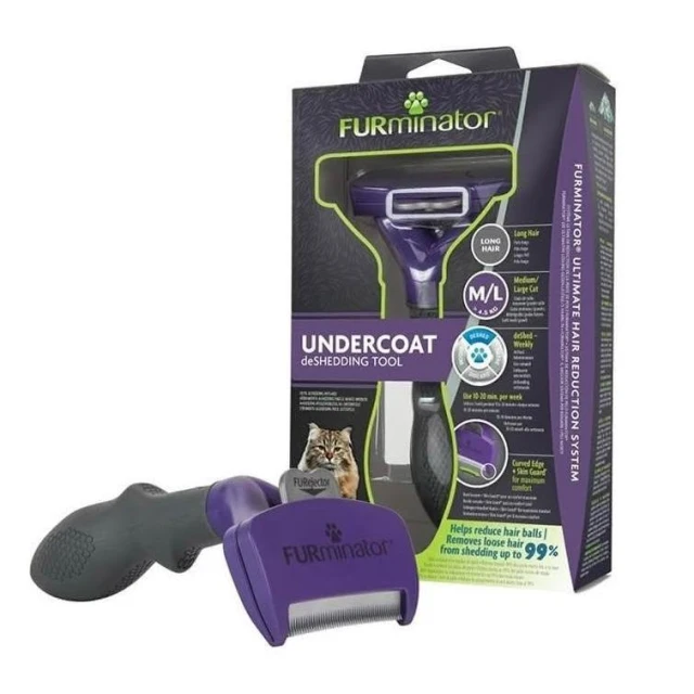 【FURminator】【愛貓聯萌】正版 二代除毛梳 FURminator 公司貨 新版 貓毛 貓 狗毛 狗除毛 廢毛梳 貓梳 毛刷  去毛梳
