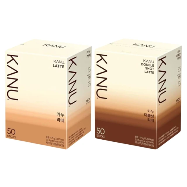 【Maxim】韓國KANU 二合一 中焙拿鐵系列 ❰50入❱ 原味/雙倍濃縮 (13.5g/入) 孔劉咖啡 麥心咖啡 韓國麥心 拿鐵