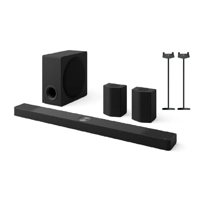 【LG 樂金】贈腳落地架 S95TR  Soundbar KIT AI超維度6D立體環繞聲霸 黑色 LG音響 9.1.5 聲道