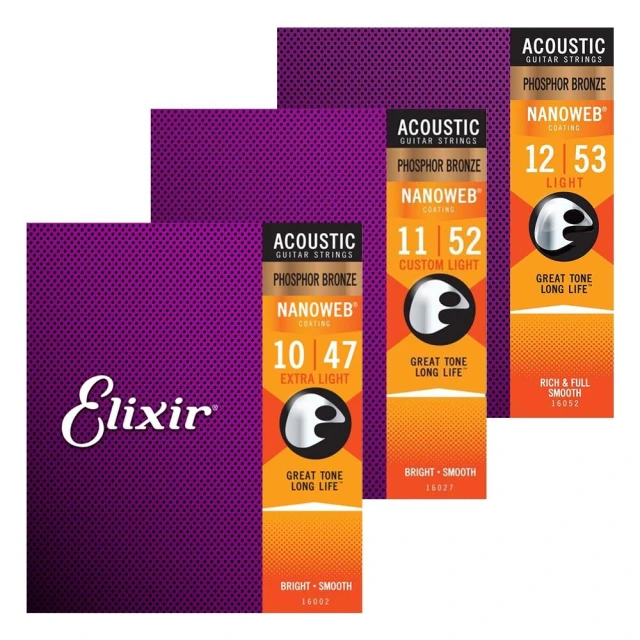 【ELIXIR】Nanoweb 16002 16027 16052 磷青銅 民謠吉他弦 木吉他弦