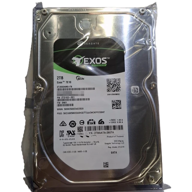 【SEAGATE 希捷】Exos  2TB 3.5吋 7200轉 企業級硬碟 ST2000NM017B(裸裝) 整新品