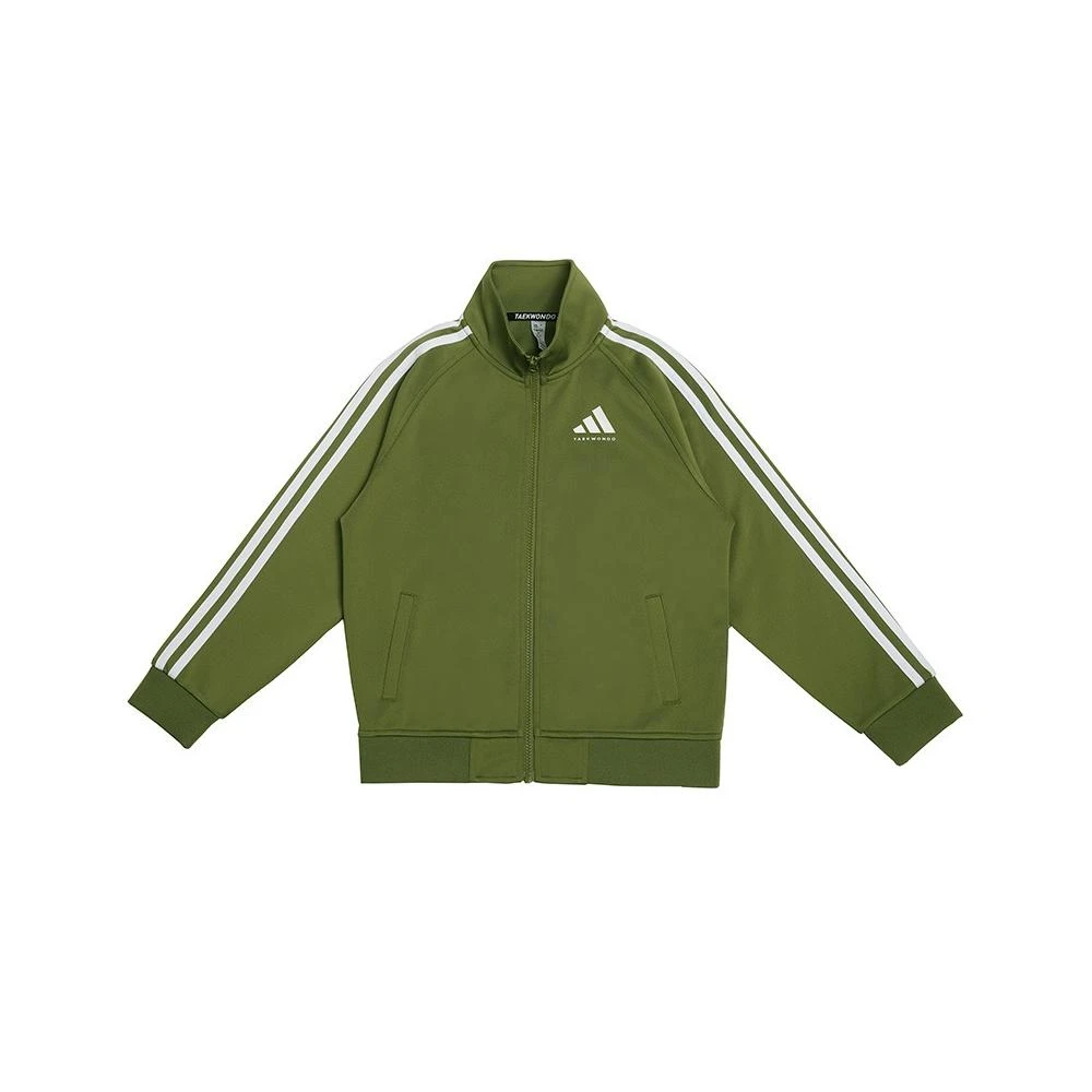 【adidas 愛迪達】TR30JTK-GNW adidas夾克外套 休閒立領經典三條紋 男女同款