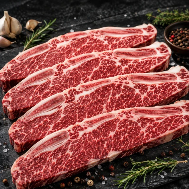 【海肉王超市】美國PRIME特級帶骨牛小排(共1kg_200gx5包)露營燒烤/氣炸鍋必備/生鮮牛肉)