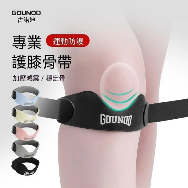 【樂購】運動護具 GOUNOD髕骨帶女 護膝運動男膝蓋跑步爬山羽毛球籃球 專用護具保護帶 免運