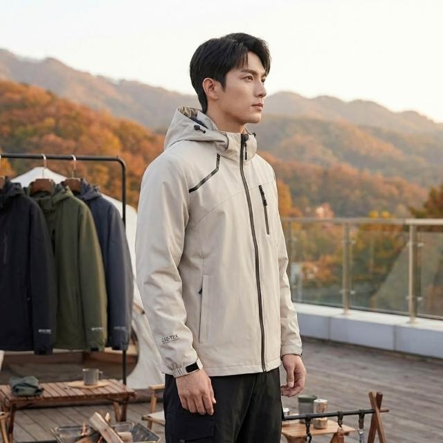 【JP】L-7XL 男秋冬防風防潑水 衝鋒外套 男外套 防風外套 夾克加大尺碼/防風/防潑水 1899